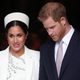 Meghan, Duchess of Sussex and Prince Harry, Duke of Sussex depart the Commonwealth Service at Westminster Abbey on March 11, 2019 in London, England.